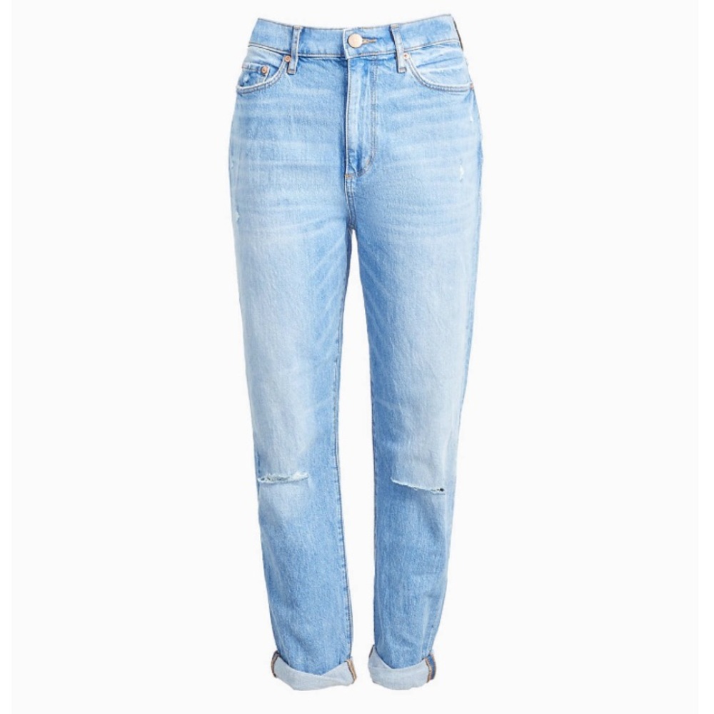 Petite High Rise Slim Pocket Boyfriend Jeans
